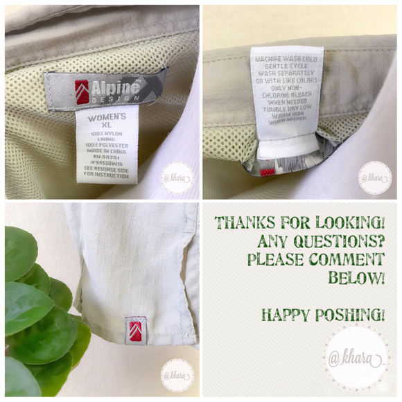 Alpine Design Khaki Outdoor Performance Shirt - Picture 8 of 8